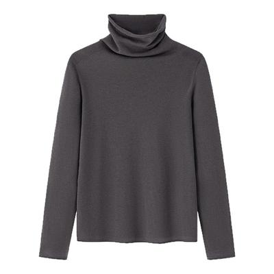 100%羊毛高领宽松显瘦打底衫女冬