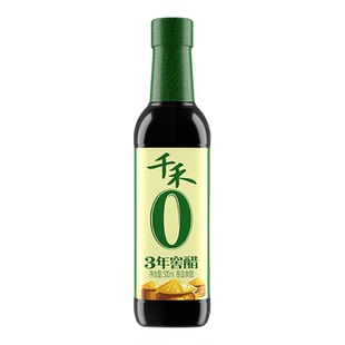 千禾0醋家用三年窖醋500ml香醋粮食酿造官方旗舰店【顺买】