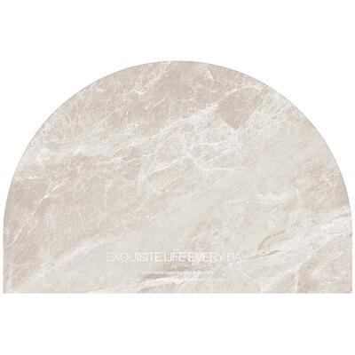 半圆形浴室吸水地垫可裁剪大理石纹防滑速干硅藻泥卫生间家用脚垫