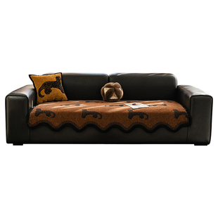 2025新款四季通用异形沙发垫盖布法式复古座垫固定防滑直排坐垫子