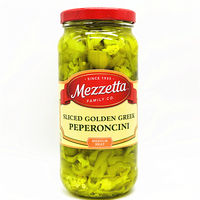 Mezzetta Golden Greek Pepperoncini Golden pickled chili peppers of the same style as Merita Papa John thumbnail 2