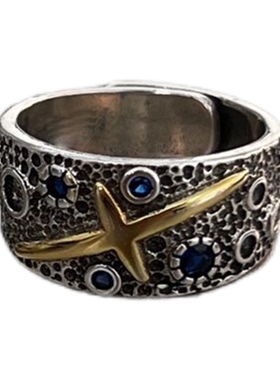 Vintage古着复古戒指男士小众