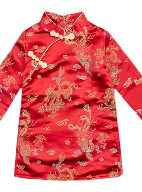 新年装儿童旗袍儿童拜年服