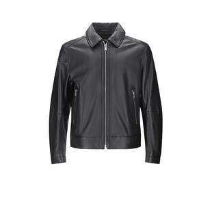 【自营】Hugo Boss男士羔羊皮革皮衣皮夹克上衣外套 50543214真皮