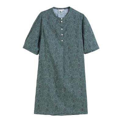 蒲PUKKA纯棉印花文艺风连衣裙