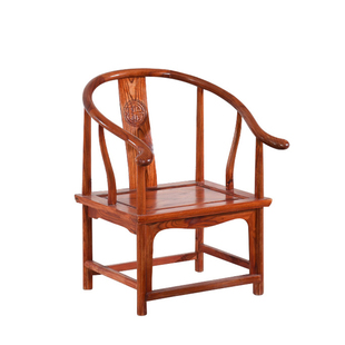全实木太师椅圈椅中式官帽椅扶手椅靠背椅休闲皇宫椅围椅仿古椅子