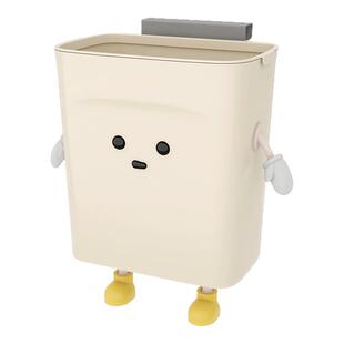 厨房专用垃圾桶家用厨用壁挂式高颜值无盖子厨余卫生间厕所卫生桶