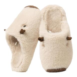 加厚儿童棉拖鞋2025新款女童男童宝宝居家室内不掉跟保暖加绒静音