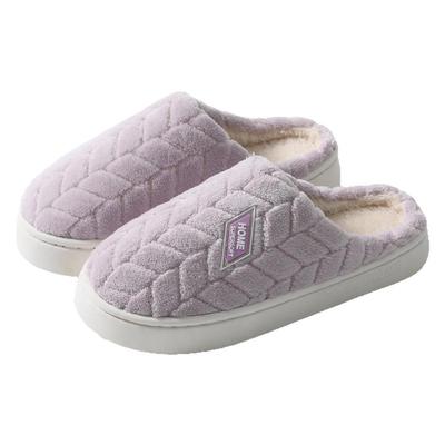 孕妇防滑棉拖鞋女冬季2025新款室内中老年人保暖防臭毛绒产后拖鞋