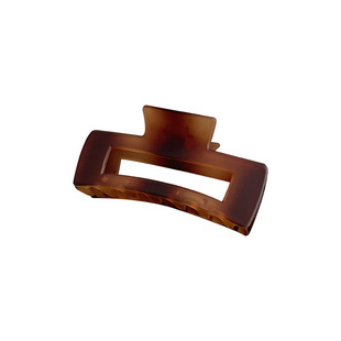 琥珀色磨砂大号抓夹秋冬后脑勺发夹简约优雅气质发卡鲨鱼夹子头饰