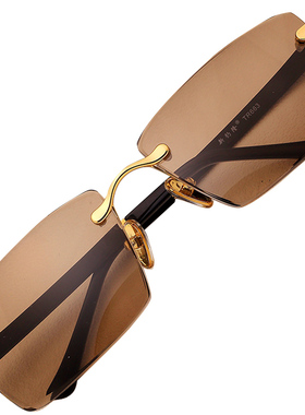 天然水晶整块石头切边眼镜