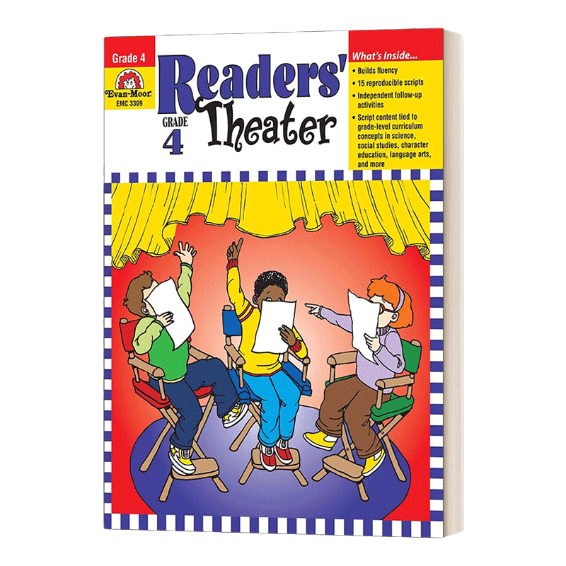 英文原版 Readers' Theater Grade 4 小读者大剧场话剧编排练习 四年级 英文版 进口英语原版书籍儿童外文书