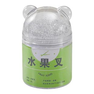 水果签瓶装袋装一次性水果叉塑料食品级吃水果叉蛋糕甜品叉小叉子