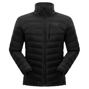 安德玛官方鹅绒服男冬季防泼水防风内里石墨烯保暖立领轻量羽绒服