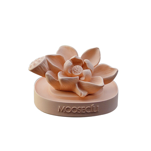 莲花汽车中控台摆件荷花车载香薰内饰品装饰扩香石香水莲蓬花香氛