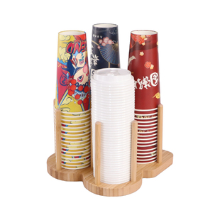 家用一次性杯子架饮水机收纳水杯架置物架嵌入式杯架纸杯架取杯器