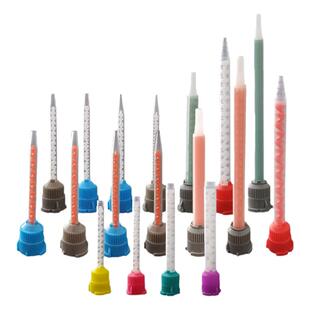 AB胶静态混合管mc喇叭口圆座搅拌胶管mb10:1混胶管ma卡口混合胶嘴