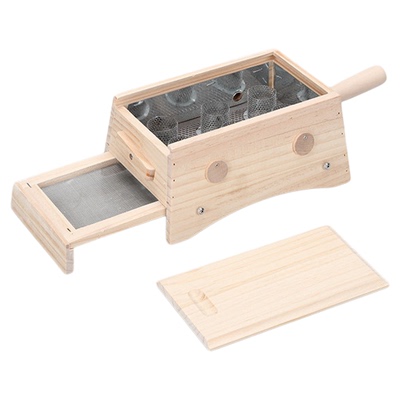 双层艾灸盒实木制随身灸家用器具