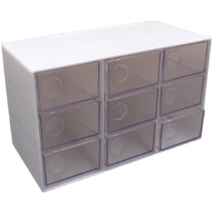 迷你九格抽屉式柜子小布Blythe唐果娃娃微缩家具娃屋道具轻奢摆件