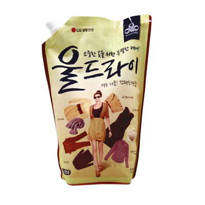 韩国进口ml袋装补充中性洗衣