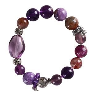 灵机麦玲玲紫气东来贵缘手链 承龙而上腾飞启航 紫龙晶紫极光手串