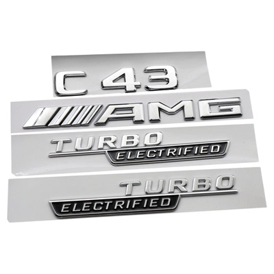 新款C级黑色AMG奔驰C43字标改装