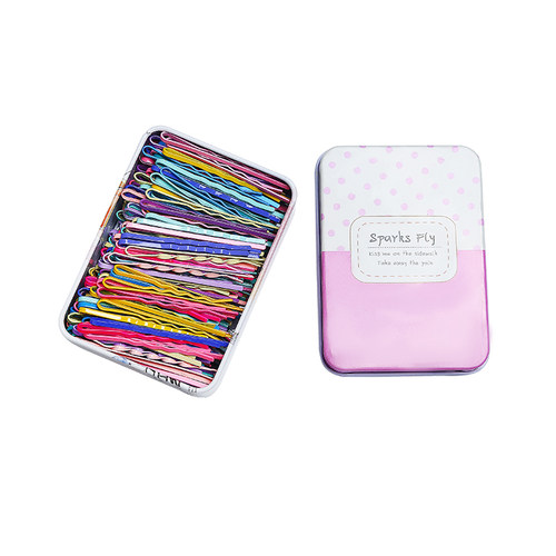 多巴胺发夹边夹侧边女夹子头饰一字夹彩色发卡钢夹U型刘海小卡子