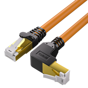 sgo/斯格 八类万兆网线高柔90度直角弯头左右上下纯铜网络宽带线