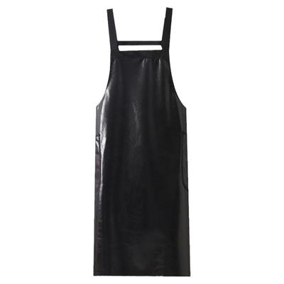 皮革简约手工防水防油免洗围裙