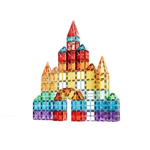 儿童磁力片彩窗磁吸积木3到6岁男孩女孩益智拼装玩具生日礼物方块