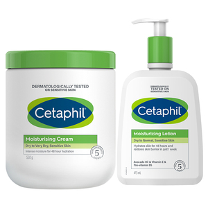 官方旗舰店官网Cetaphil丝塔芙补水保湿霜乳液身体润肤乳套装