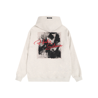 连帽卫衣男贴布重磅刺绣情侣帽衫