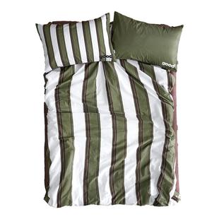 美好商店at home四件套{森林大地}复古条纹全棉100s床品家纺