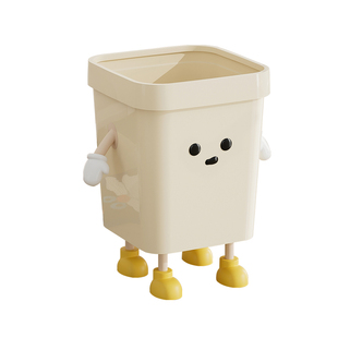 垃圾桶家用2025新款客厅轻奢高档卫生桶可爱少女卧室厨房厕所纸篓