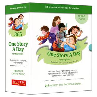 【自营】太空人点读版onestoryaday幼儿版365个英文故事12本One Story A Day for beginners每天磨耳朵少儿英语绘本小学英文读物
