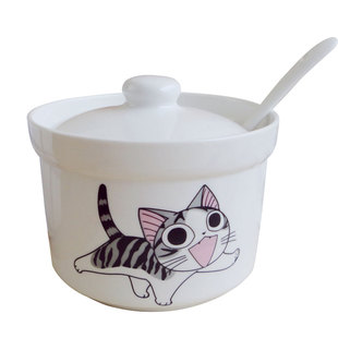 250毫升陶瓷辣椒罐商用桌上油辣子罐带盖餐饮店多个组合