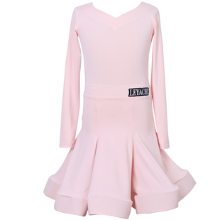 乐雅池2025春夏新款拉丁舞服装儿童女标服表演服高级感舞蹈服赛服