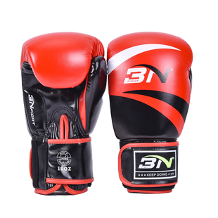 加厚BN拳击手套成人男女 散打训练泰拳自由搏击打沙袋拳套 送绷带