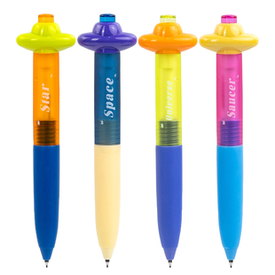 一木林星际飞碟转转中性笔学生考试刷题笔st笔头速干签字笔黑笔高颜值ins日系软握水笔签字笔 官方旗舰店