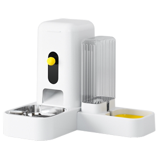 猫碗自动喂食器猫咪饮水机猫食盆宠物狗碗双碗喝水一体狗粮投食机