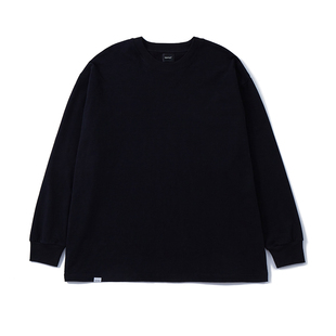 NORYBRAND重磅绒感舒适260G圆领长袖打底T恤新疆棉男女宽松百搭