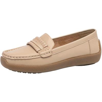 沙驰女鞋深口单鞋真皮舒适妈妈鞋