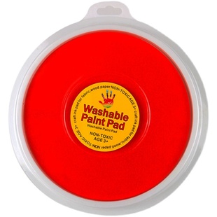 彩色手指画儿童印泥手足印盘宝宝指印画大印台可水洗幼儿园手掌画