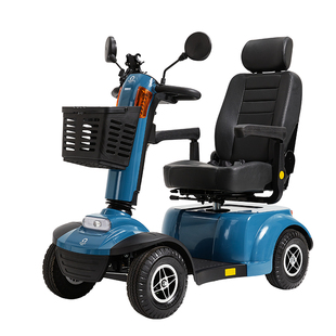中进智行客老人代步车四轮电动轮椅残疾家用老年接送孩子折叠车