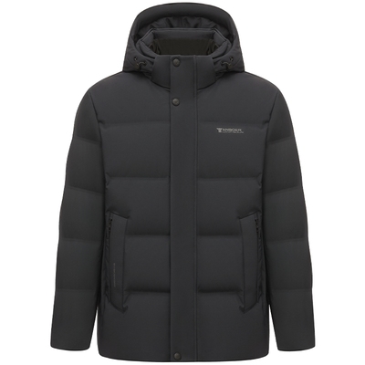 坦博尔冬季高品质男装 无缝直充可脱卸帽 短款羽绒服加厚保暖外套