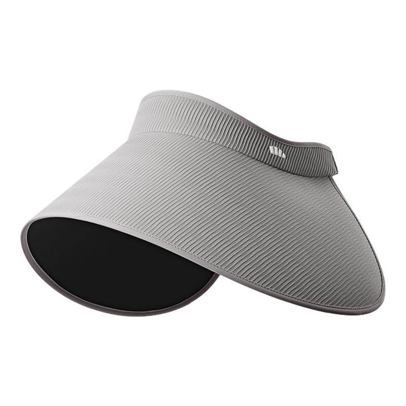 蕉下女士蛋卷黑胶空顶防晒帽大帽檐遮阳帽