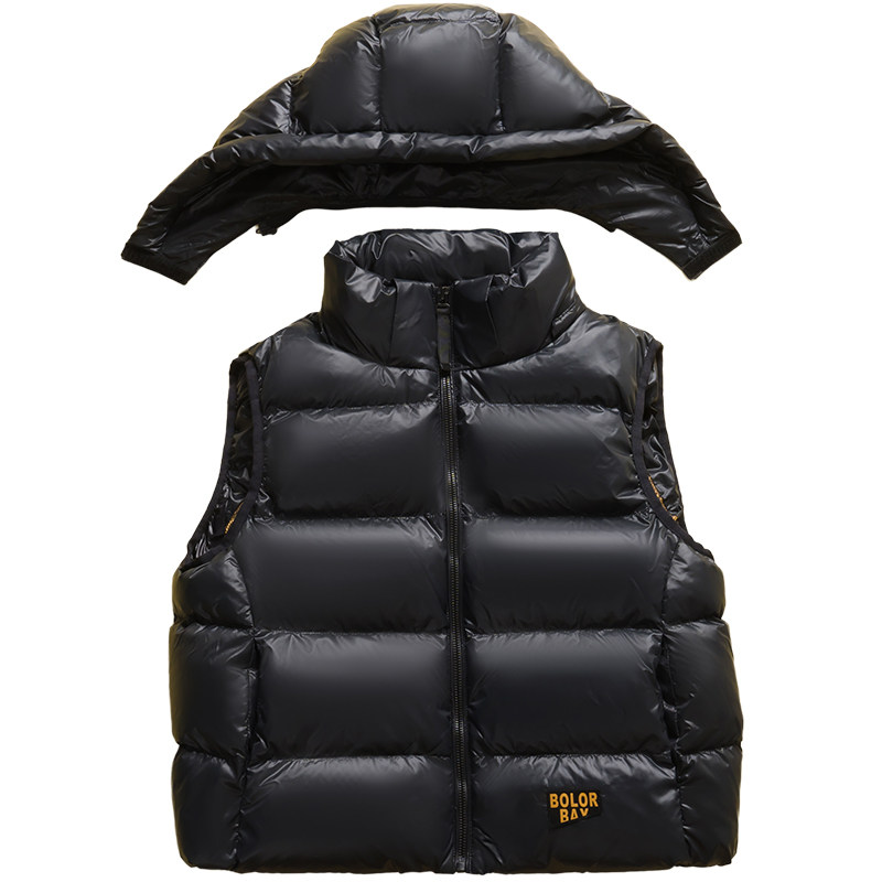 雅鹿2025秋冬新款儿童羽绒马甲女童男童外穿加厚女孩大童背心洋气