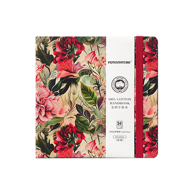 布艺手账本迷你300g水彩纸