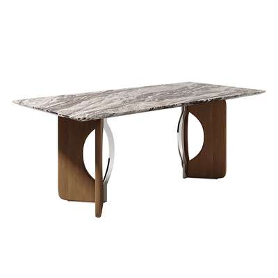 进口天然奢石长桌2025新款