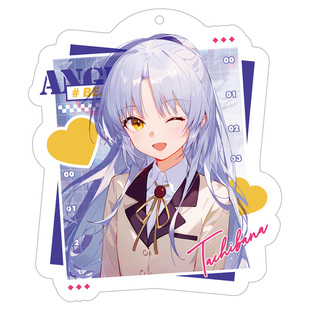 天使的心跳动漫同人仲村由理立华奏由依透明亚克力双面挂件钥匙扣